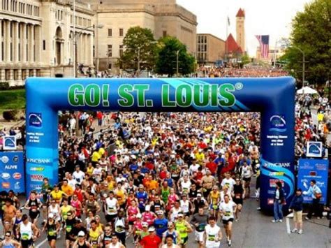 The Go St. Louis Marathon runs through St. Louis Sunday
